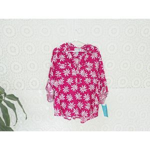 Cathy Daniels women's Linen top shirt NWT